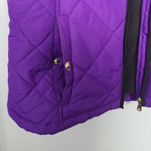Ralph Lauren Womens M Purple Quilted Puffer Vest - Picture 5 of 5